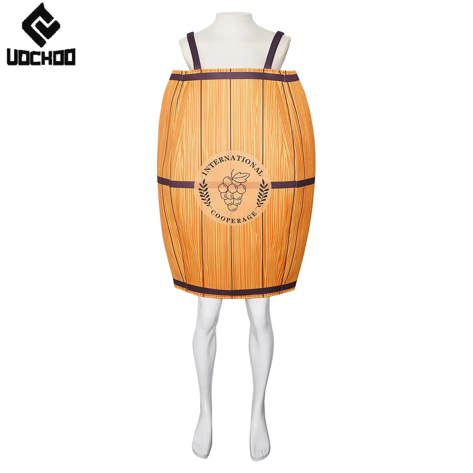 

Halloween beer barrel cosplay costume 3D printing Brewing Barrel outfit funny carnival wear adult Oktoberfest party clothing