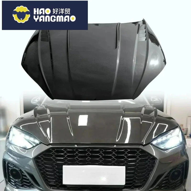 Suitable for Direct-Fit FORAudi S5 RS5 B9.5 Sportback Coupe Hood Carbon Fiber 2020-2024