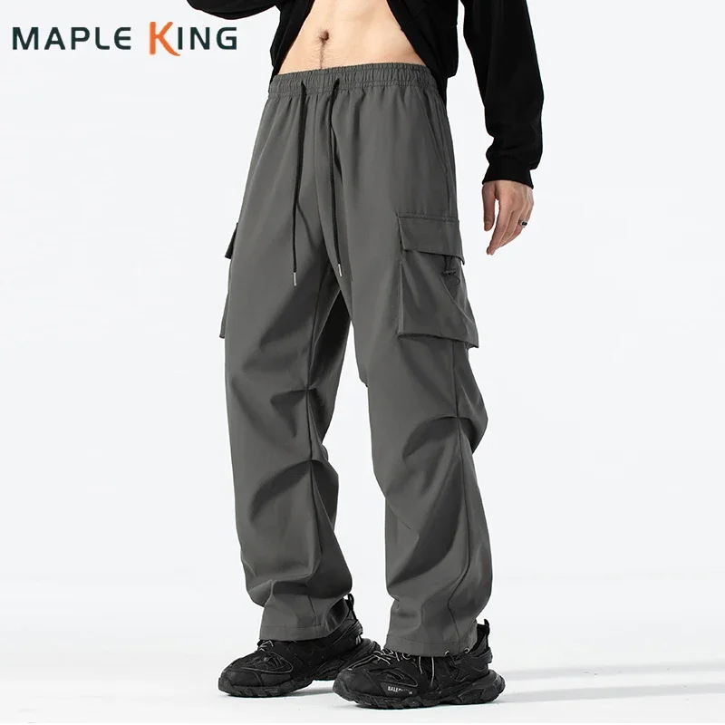 

Vinatge Mens Cargo Pants Big Pockets Solid Pantalon Tactico Hombre Water Proof Hiking Camping Trouser Men Outdoor Loose Workwear