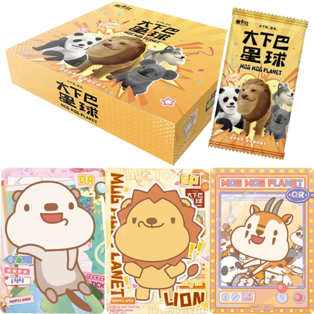 

Подлинная карта MOG MOG PLANET Card Deluxe Edition World in A Ball, милые абстрактные уродливые милые карты с животными, коллекционная карточка, игрушка в подарок
