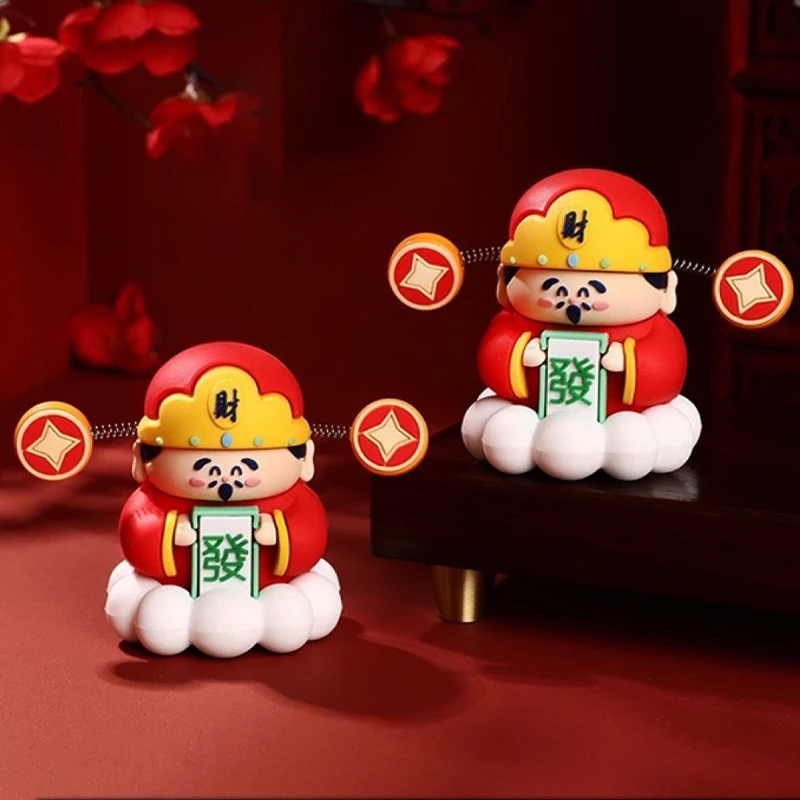 Dios chino de la riqueza colgante de coche de la suerte pequeño regalo adornos creativos de coche decoración Interior de coche obtener una fortuna rica