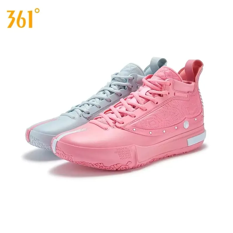 361 Degrees Joker 1 Men Basketball Shoes Combat Wear-resistant Rebound Anti-slip Performance Stable High-top Sneakers 672541101F