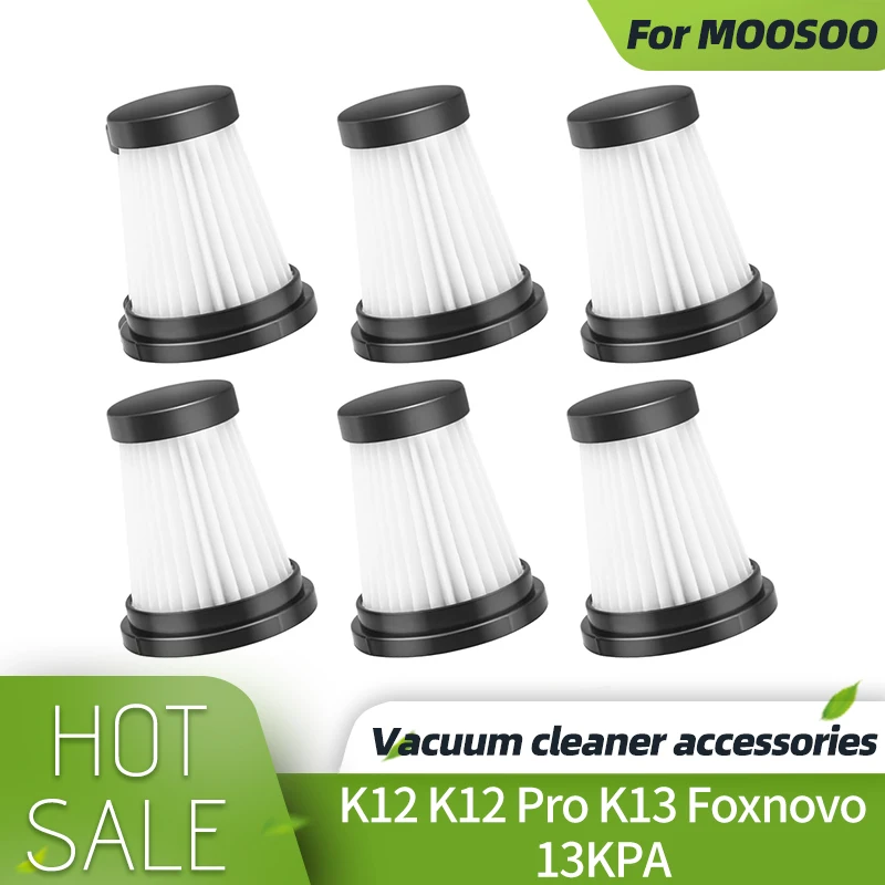 Compatible For MOOSOO K12 / K12 Pro / K13 / Foxnovo 13KPA Vacuum Cleaner Hepa Filter Spare Part Replacement Accessory