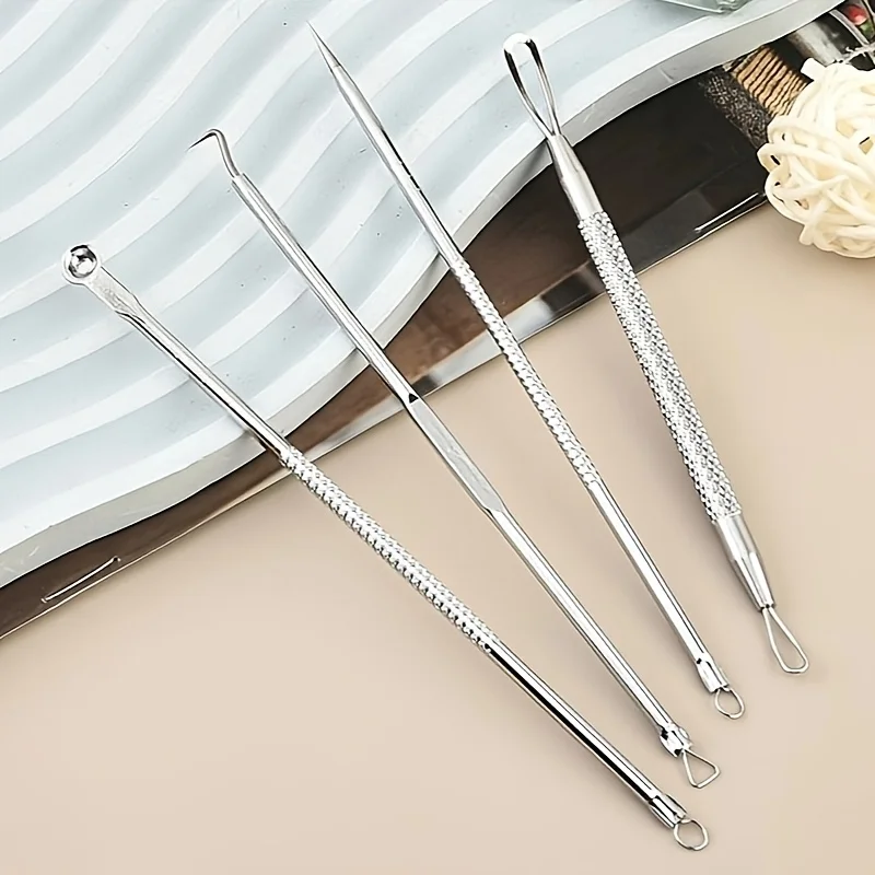 مجموعة مكونة من ثماني قطع من إبرة مشبك الخلية الدقيقة لصندوق حديد، ملاقط الرؤوس السوداء من الفولاذ المقاوم للصدأ، مجموعة أدوات إزالة منزلية #6