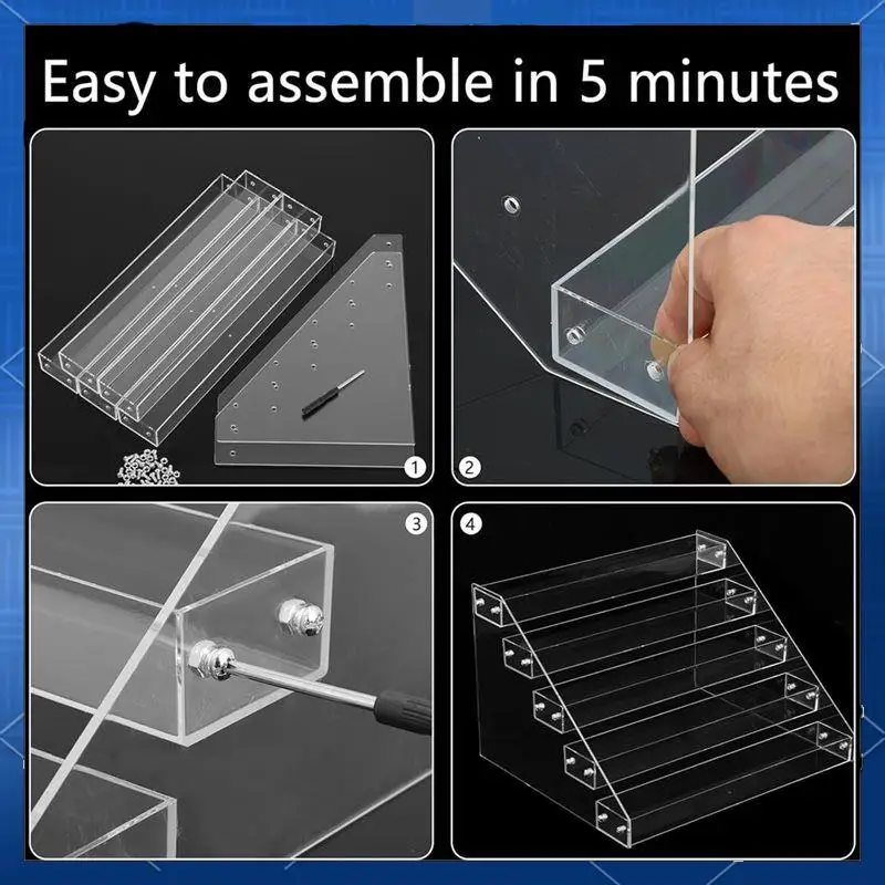 

Coffee Capsule Storage Holder-Acrylic 5-Tier Rack, Pods Organizer For Home, Office, Cafe Station