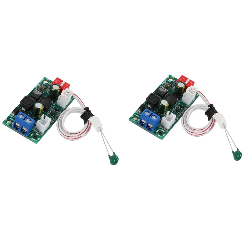 

ABGZ-2 Pcs Electronic Thermostat Temperature Control Fan Module Speed Controller Temperature Control Board, DC 24V & DC 12V