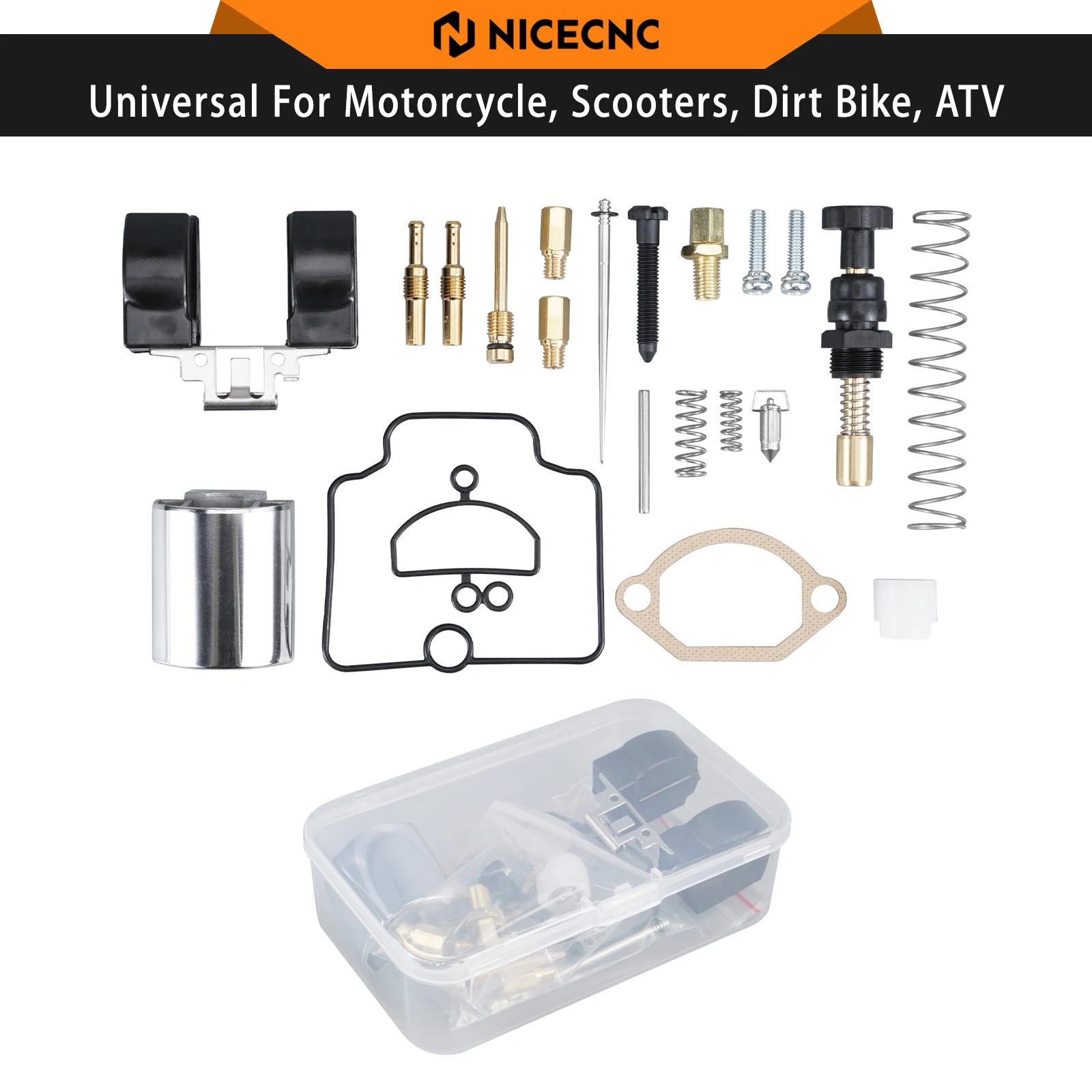 28mm Flat Slide Carburetor+Repair Tool Kit For Motorcycle Scooter KTM ATV 80cc-350cc Accessories For Polaris Yamaha Suzuki Honda