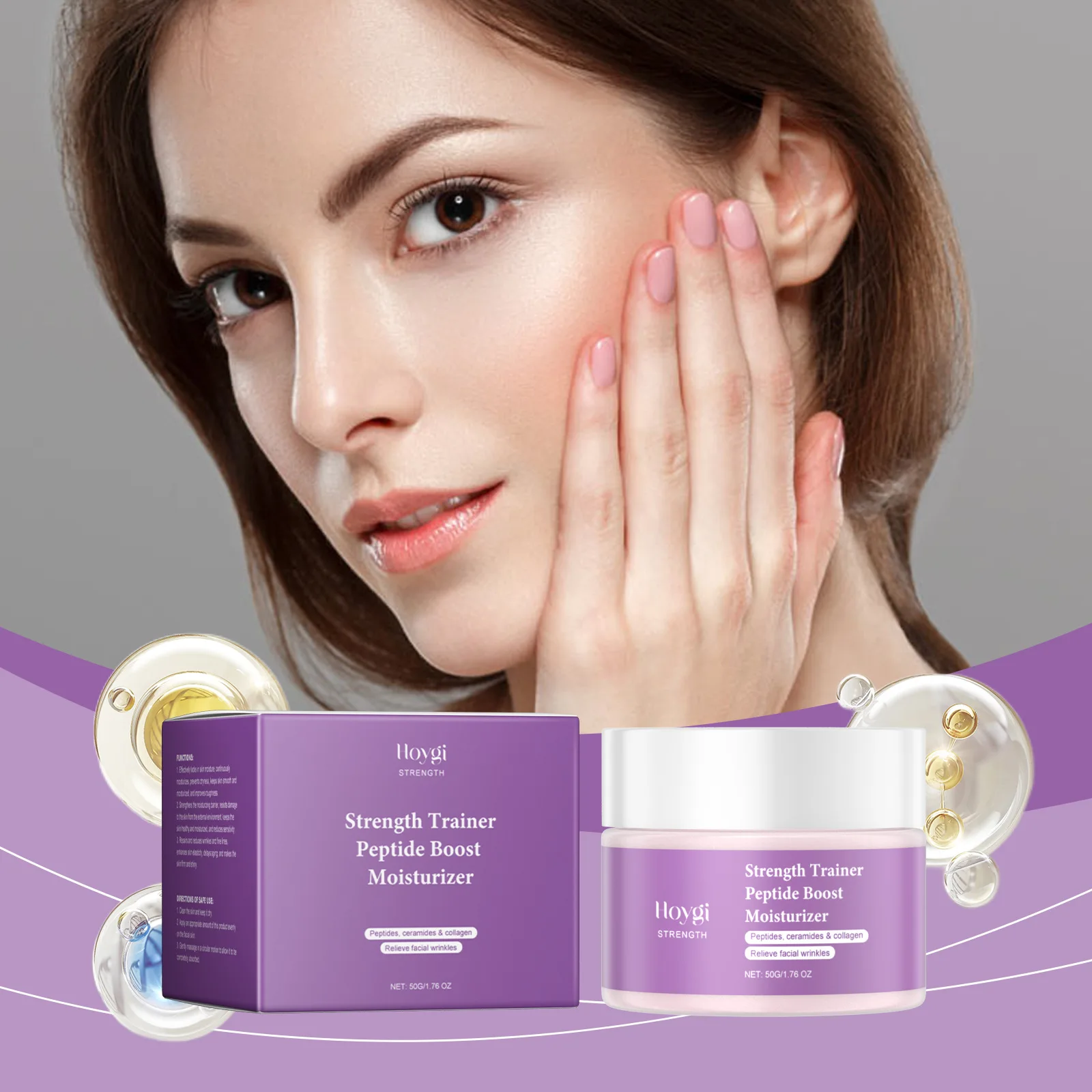 

Beauty Health Facial Cream Ceramides Avocado Barrier Skin Care Anti-Wrinkle Aging Moisturizing Shrink Pores Whitening Firming