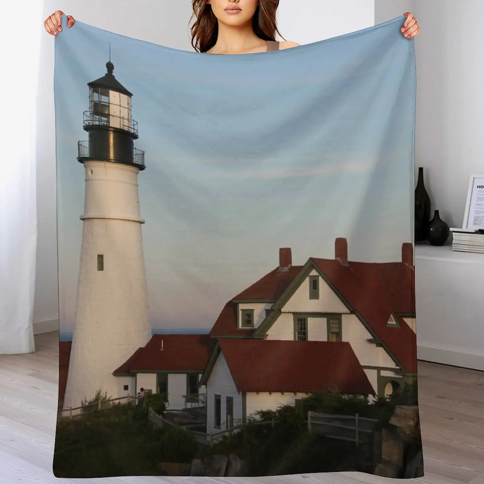 

Portland Head Light Throw Blanket Heavy Single For Sofa Thin Luxury Blankets