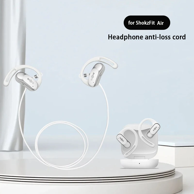 Anti-Lost Sports Rope for Shokz OpenFit2+ Wireless Earbuds Polyester Non-Slip Neck Strap T921 Earphones Accessories