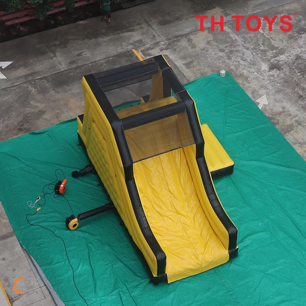 by sea to door,8x5m giant Inflatable Rock Climbing Wall bouncer slide for commercial rental