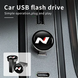 Car Music U Disk USB Flash Driver Storage Memory Stick For Hyundai N Line Performance I20 IX35 I30 Sonata Elantra Veloster Kona
