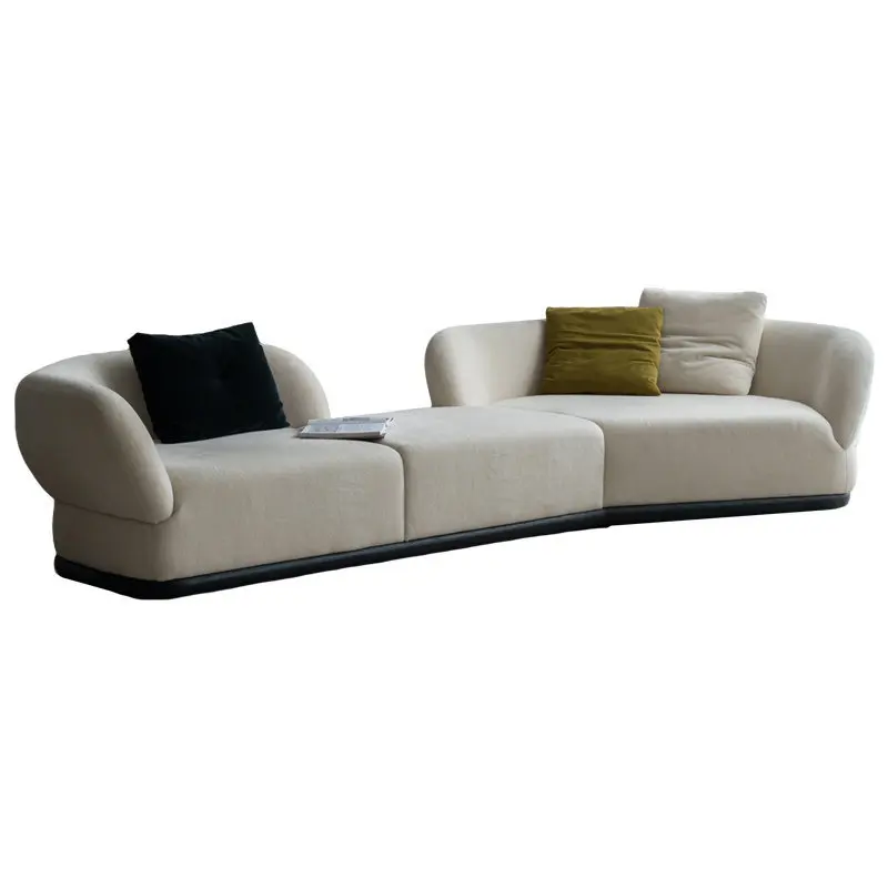 curved module combination, large living room, villa special-shaped sofa