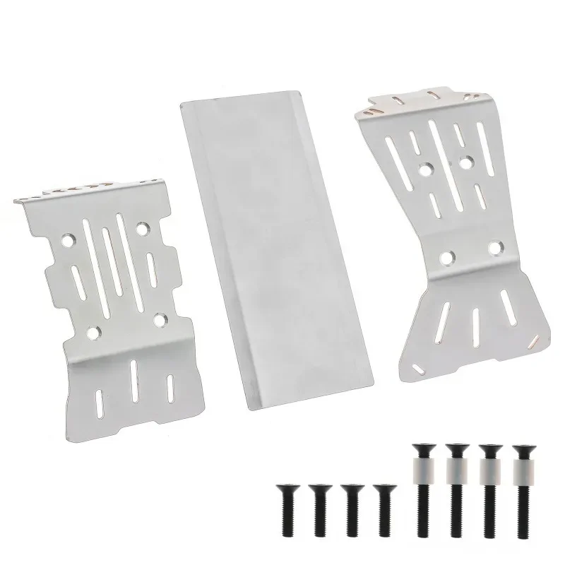 Metalen Rvs Chassis Armor Guard Bescherming Protector Skid Plate voor ARRMA 1/10 GORGON Monster Truck 2WD Upgrade Onderdelen