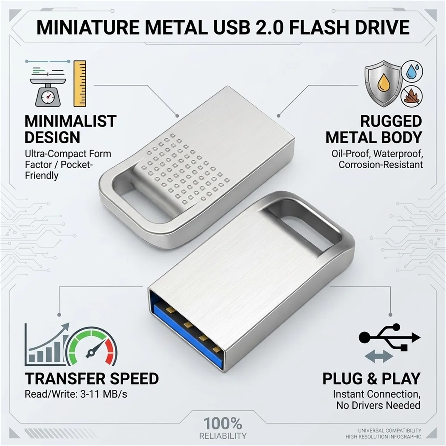 Super Mini USB 2.0 Flash Drive 128GB Pendrive 64GB 32GB 16GB 4GB Memory Stick Pen Drive U Disk Memoria Usb Stick Gift