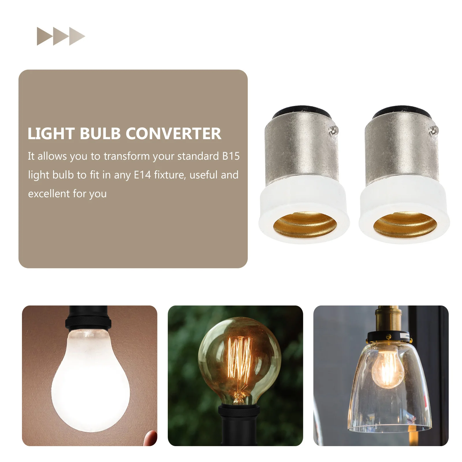 

8 шт. переходников B15 на E14 для светодиодных ламп, прочные держатели для ламп накаливания, адаптеры для лампочек