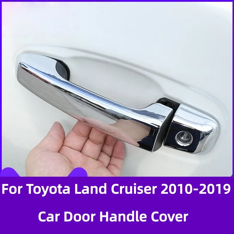 

For Toyota Prado 150 Land Cruiser Prado J150 LC150 LC200 2010-2019 Glossy Black Door Handle Protective Cover Styling Accessories