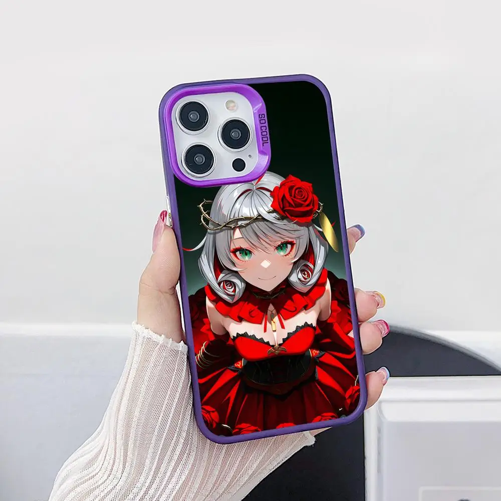 

Чехол для мобильного телефона Takt op Destiny для iPhone 17, 16, 15, 14, 13, 12, 11 X XR XS 8 7 Air Pro Max Plus, фиолетовый полупрозрачный цветной чехол