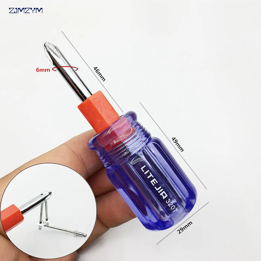 Dual Head Screwdriver Slotted Phillips Magnetic Driver Bits Hand Tool for Repairing Dual Purpose Manual Hardware Tools