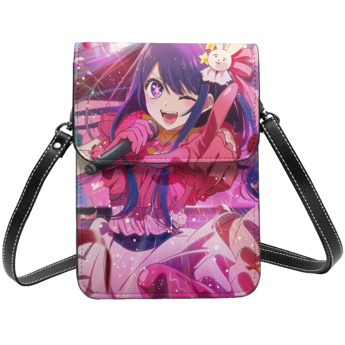 

Anime Oshi No Ko Ai Hoshino Crossbody Wallet Cell Phone Bag Shoulder Bag Cell Phone Purse Adjustable Strap