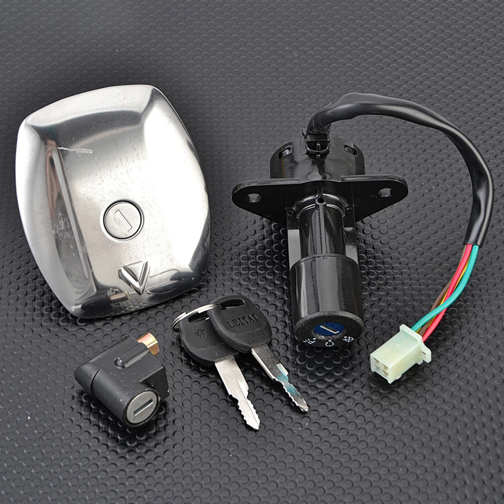 

Fuel Cap Ignition Switch Seat Lock with Key Kit For Suzuki GS125 4 lines 1982 1983 1984 1985-2000