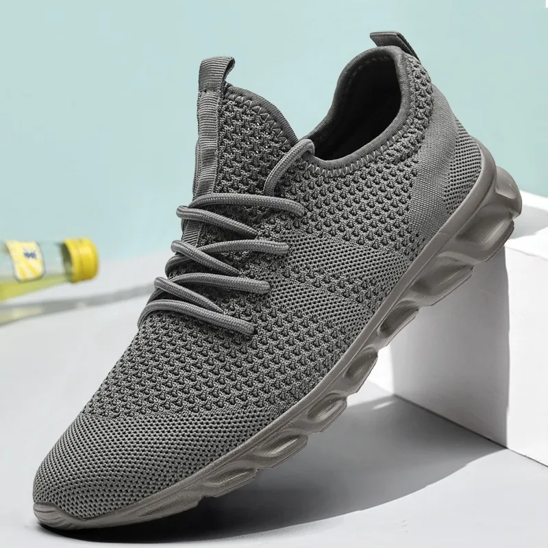 Men's Sneakers Breathable Running Shoes Ultralight Comfortable Casual Footwear Shoe Fashion Trendy Mesh Shoe Size 36-46