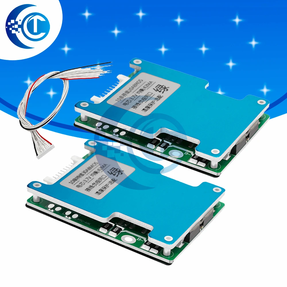 10S 36V 20A/30A BMS Board, Li‑ion Battery Balance Protection Module for E‑Bike & Scooter