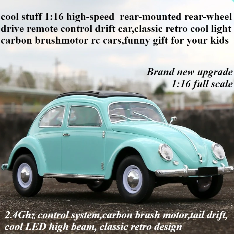 

Cool Stuff Toy Car Funny Gift-Hot 1:16 High-speed 4WD Rc Drift Car,Classic Carbon Brush Rc Cars,Remote Control Car,Toys for Boys