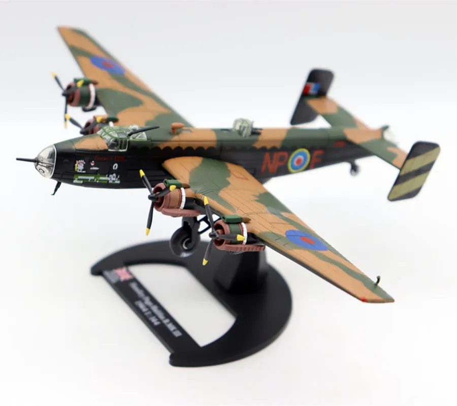 NEW 1/144 WWII UK Handley Page Halifax B.MK III 1944 Airplane Fighter Model Collection Aircraft Gifts in Stock