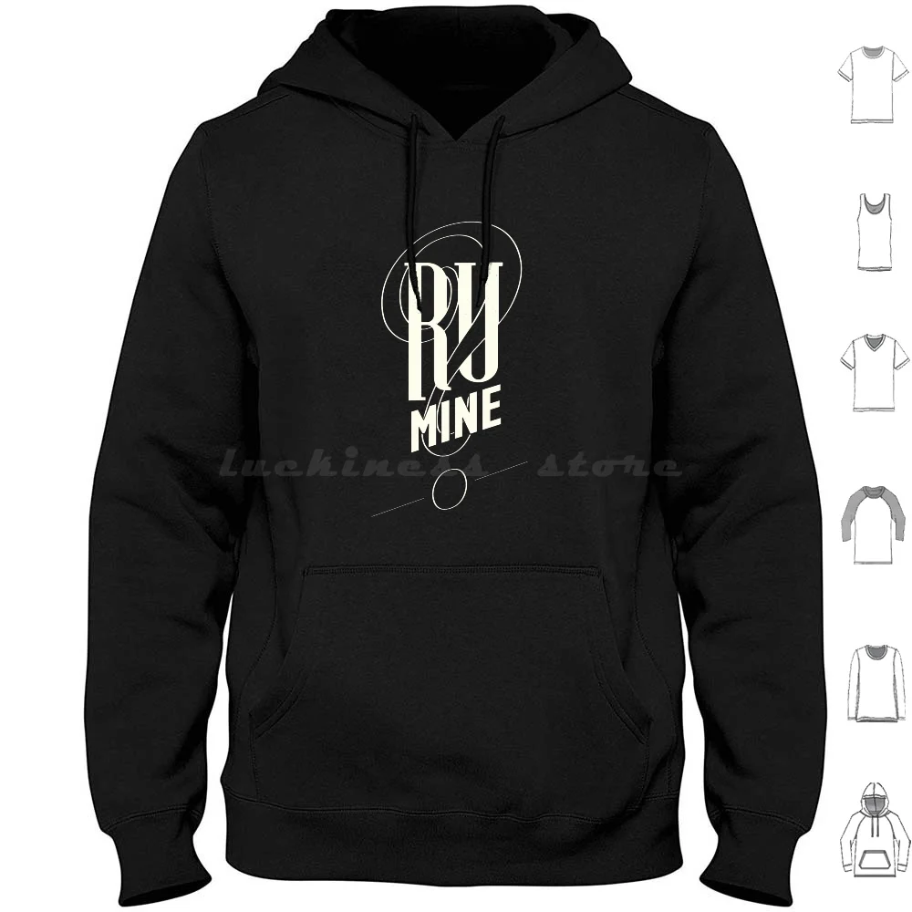R U Mine White Typography Hoodies Long Sleeve Arctic Monkeys R U Mine Are You Mine Am British Rumnine Do I Wanna