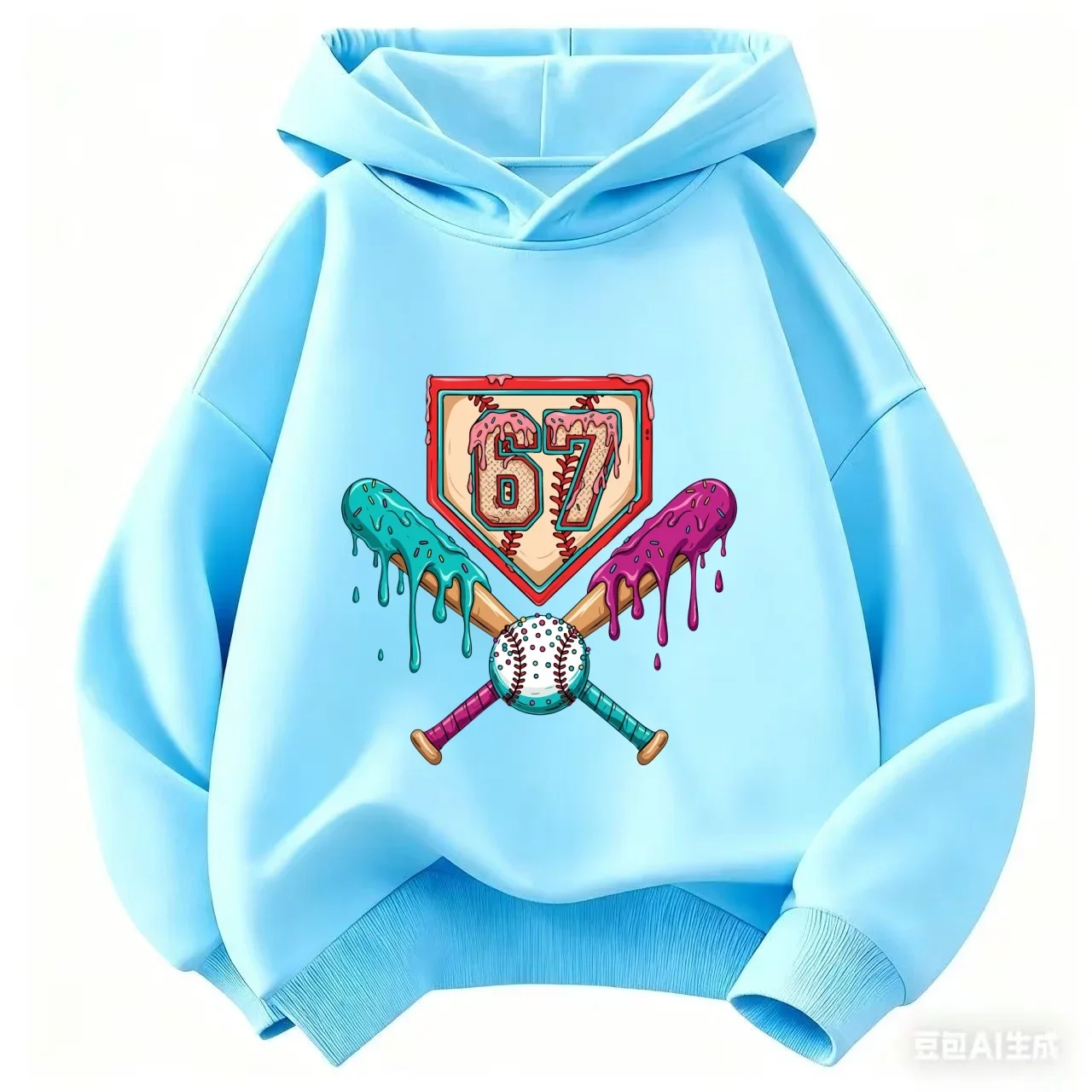 67 طفل الآيس كريم بالتنقيط ميمي مضحك ستة سبعة الجنرال ألفا العام هوديس 6-7 بنين بنات الشتاء هوديس