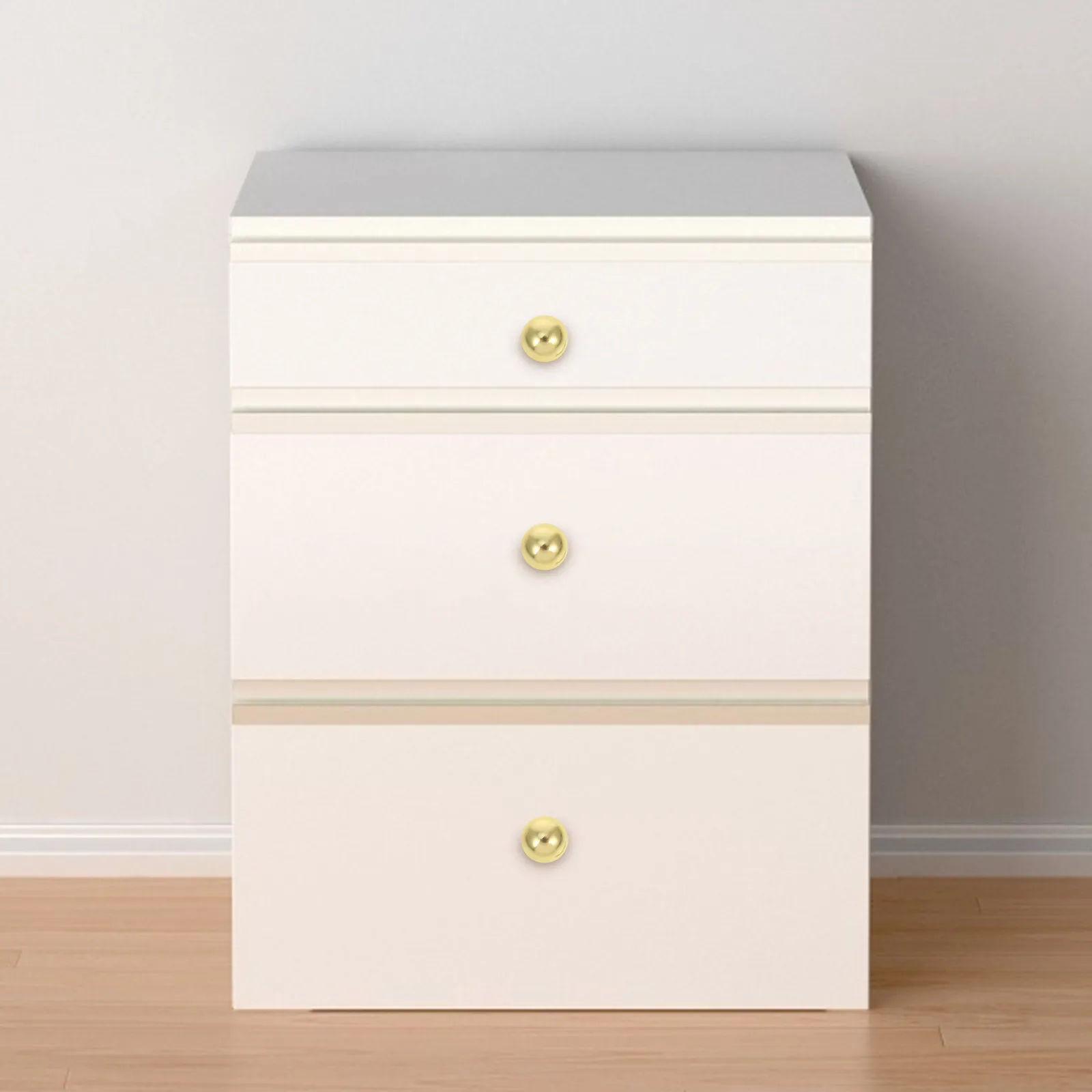 Manopole per mobili a sfera rotonde dorate da 4 pezzi Maniglie per cassetti hardware moderne per cucina, bagno, camera da letto, pomelli per comò vintage