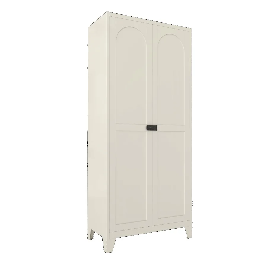 

71'' 2 Shapely Door Cabinet With Lock Metal Storage Cabinet with Doors and Adjustable Shelves for Kitchen Bedroom Living Room B
