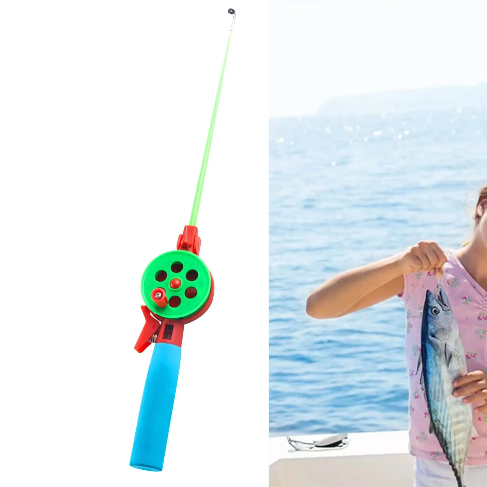 Children Ice Fishing Rod Mini Section Kid Fishing Rod Toy Mini Fishing Pole for Holiday Kids Fishing Ice Fishing Beach Children