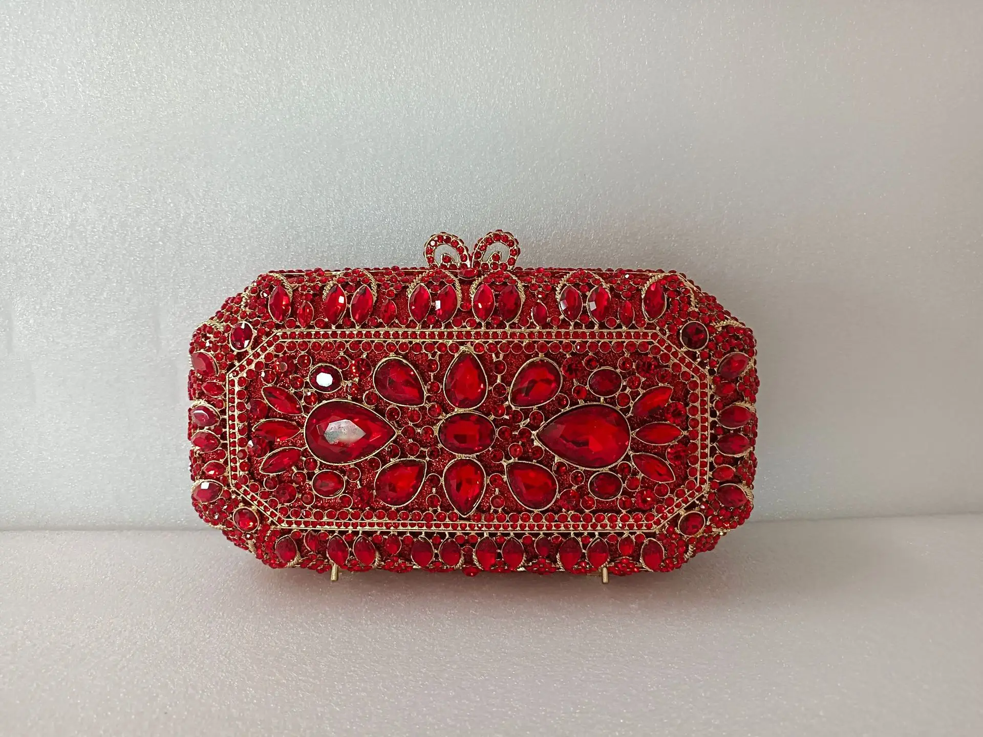 High-end new dinner bag, rhinestone-encrusted diamond clutch bag, women's bag with cheongsam, small banquet