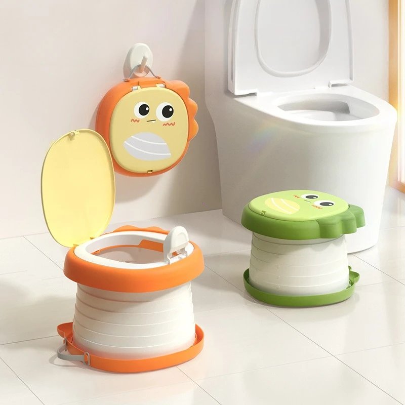 

Складной детский дорожный туалетный горшок, детский портативный туалет Bebe, приучение к горшку для малышей, сиденье с сумкой для хранения отходов, бесплатный подарок ребенку