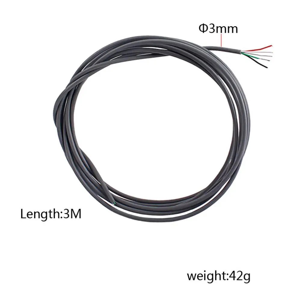 10 Feet of 5-Conductor Shielded Pickup Wire for Guitar Bass Wiring