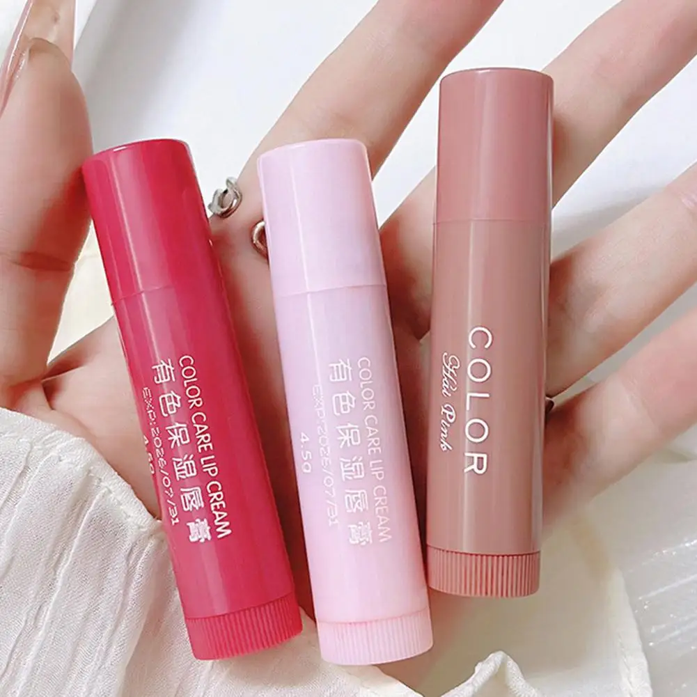 3 قطعة أحمر الشفاه لطيف أحمر الشفاه تينت ماكياج العناية مستحضرات التجميل الملونة بلسم الشفاه أحمر الشفاه ترطيب تتلاشى خط الشفاه مكافحة التجفيف #3