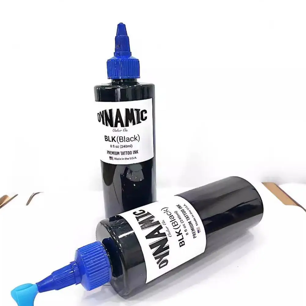 

Tattoo Pigment Black 240ml/bottle Tattoo Ink Pigment Professional DIY Tattoo Pigment Permanent TattooInk For Body Art Beauty