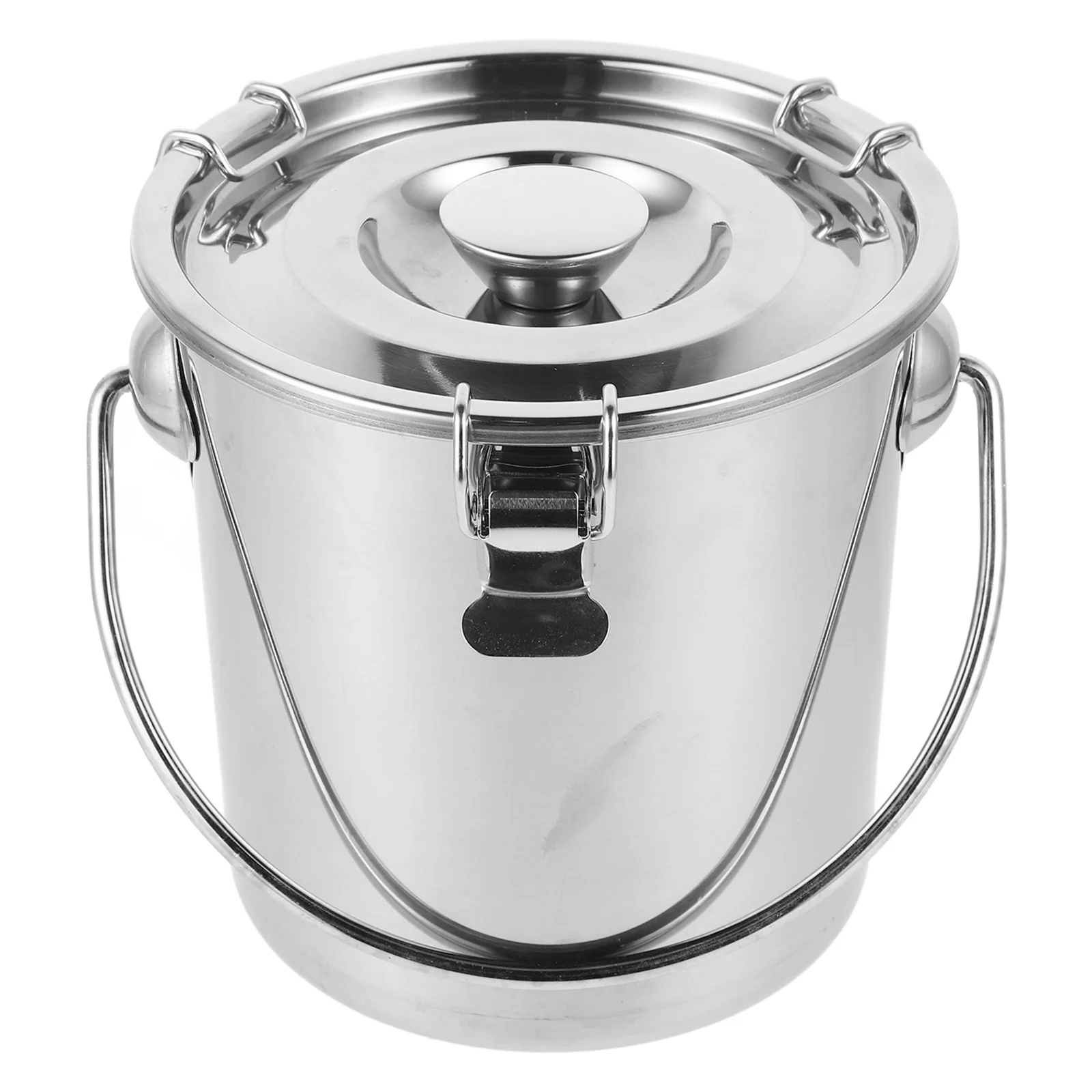 Stainless Steel Sealed Bucket Airtight Food Storage Container For Coffee Beans Sugar Rice Flour Large Decorative Canister