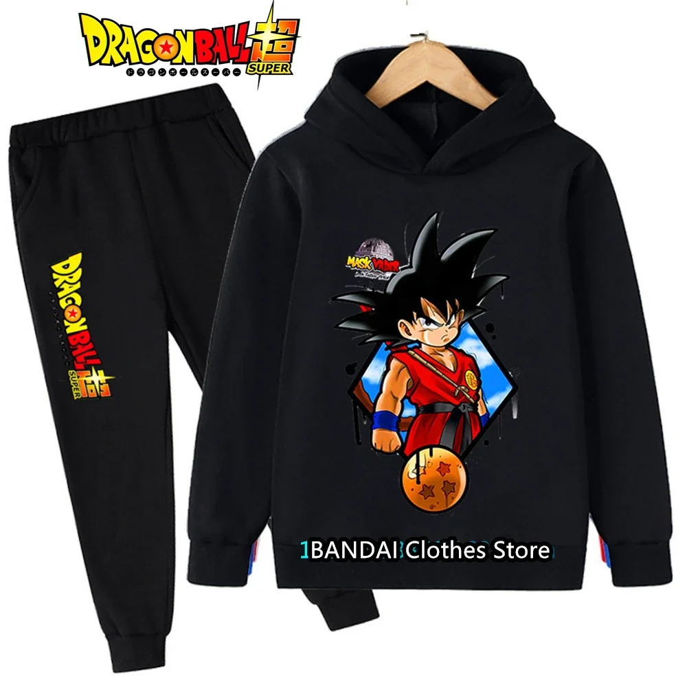 سويت شيرت Dragonball Girls Kakarotto Vegeta للأطفال من 3 إلى 12 سنة للخريف والشتاء ناعم ودافئ أنيق مطبوع عليه الرسوم المتحركة بلوفر مريح #1