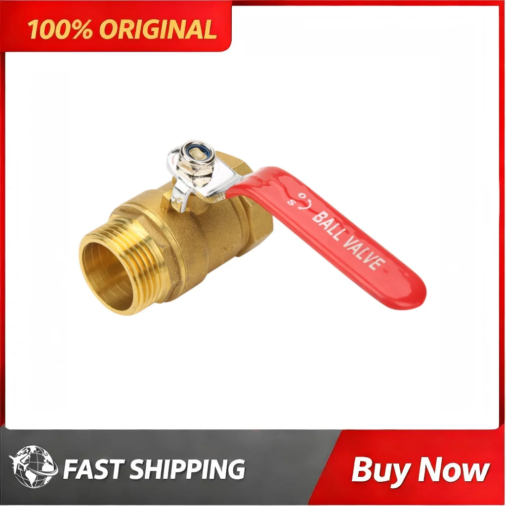 DN25 Brass Internal External Thread Ball Valve Resistant Leak Water Pipeline Heating System Plumbing Industrial Fluid Control