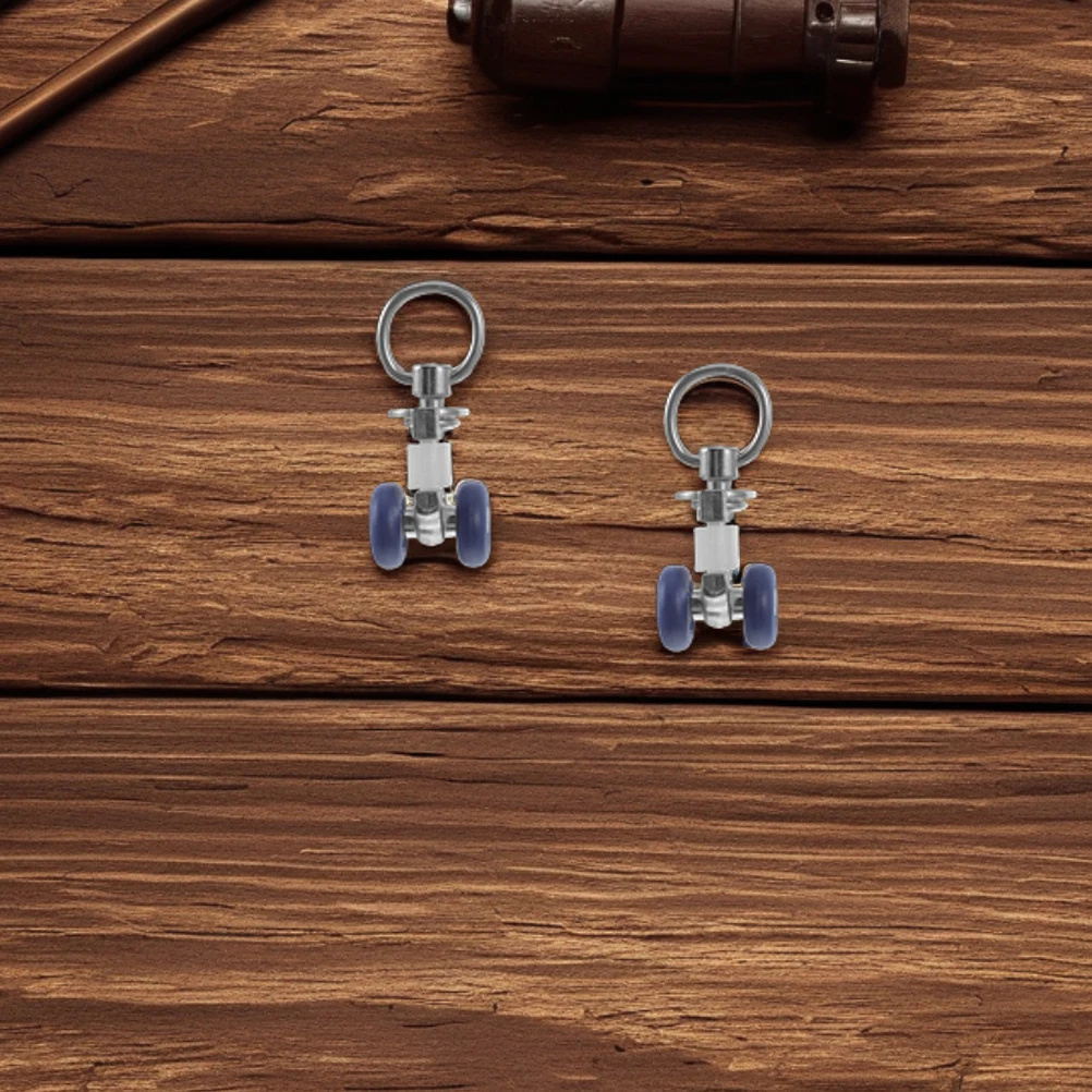 

20Pcs Curtain Track Glider Rollers Stainless Steel Smooth Sliding Durable Easy Install Ceiling Mounted Room Divider