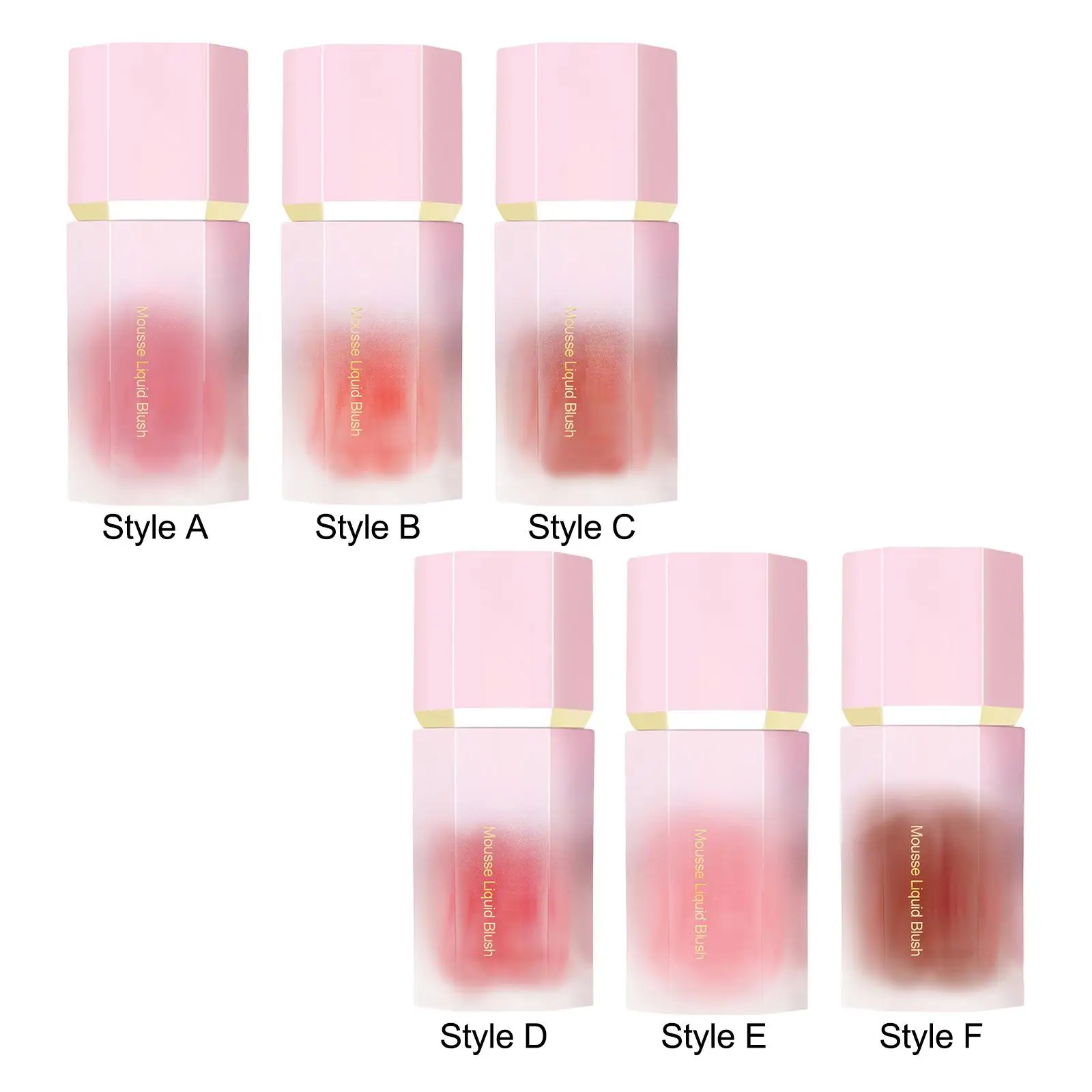 ลิควิดบลัชออนสําหรับแก้ม น้ําหนักเบา อเนกประสงค์ ง่ายต่อการใช้ Face Blusher