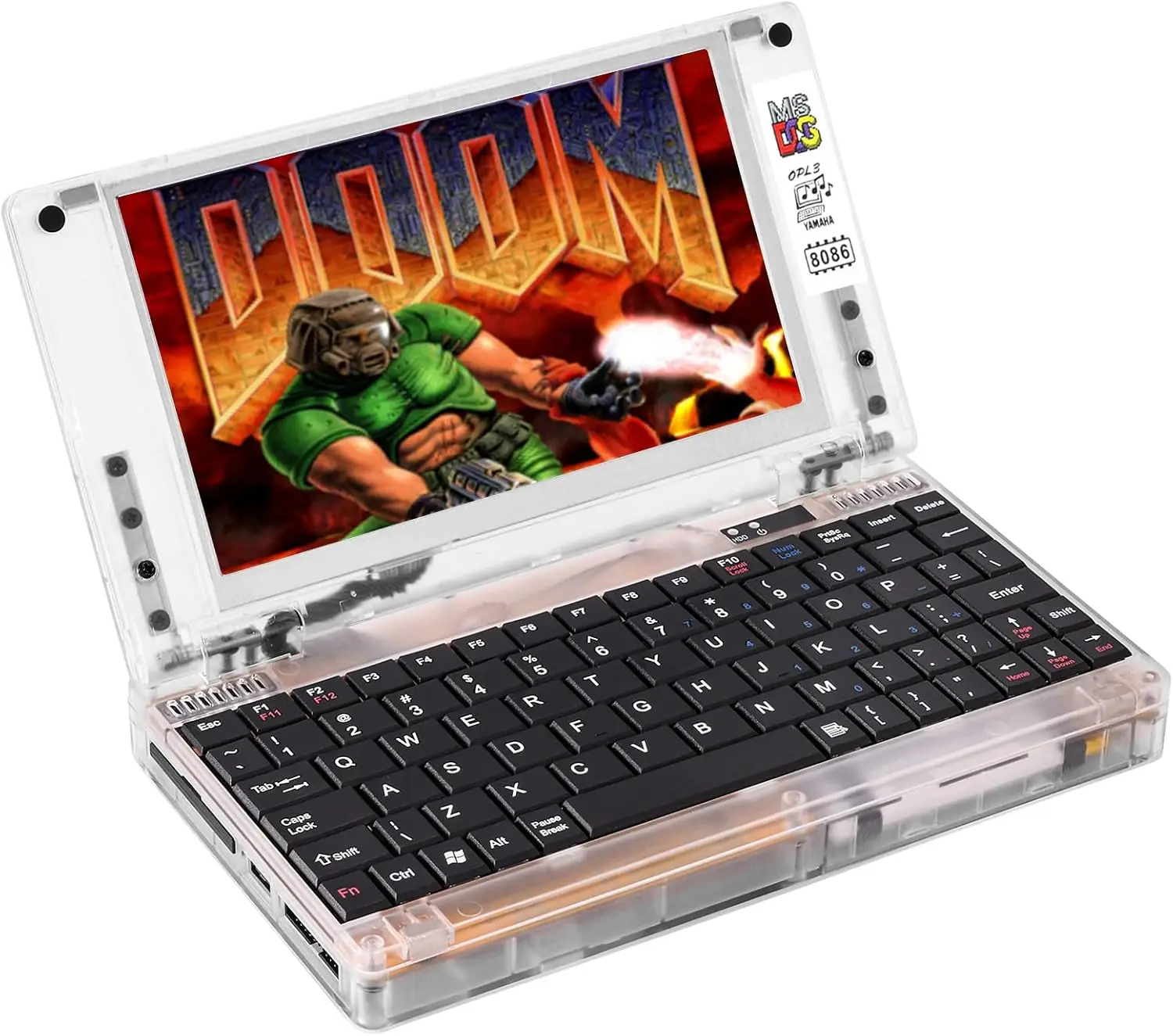 

Retro Pocket8086 CPU PC-XT Laptop Computer, 6.0 inch Mini Laptop Compatible with MS-DOS System Windows 3.0, 8088 8086 CPU, 512M