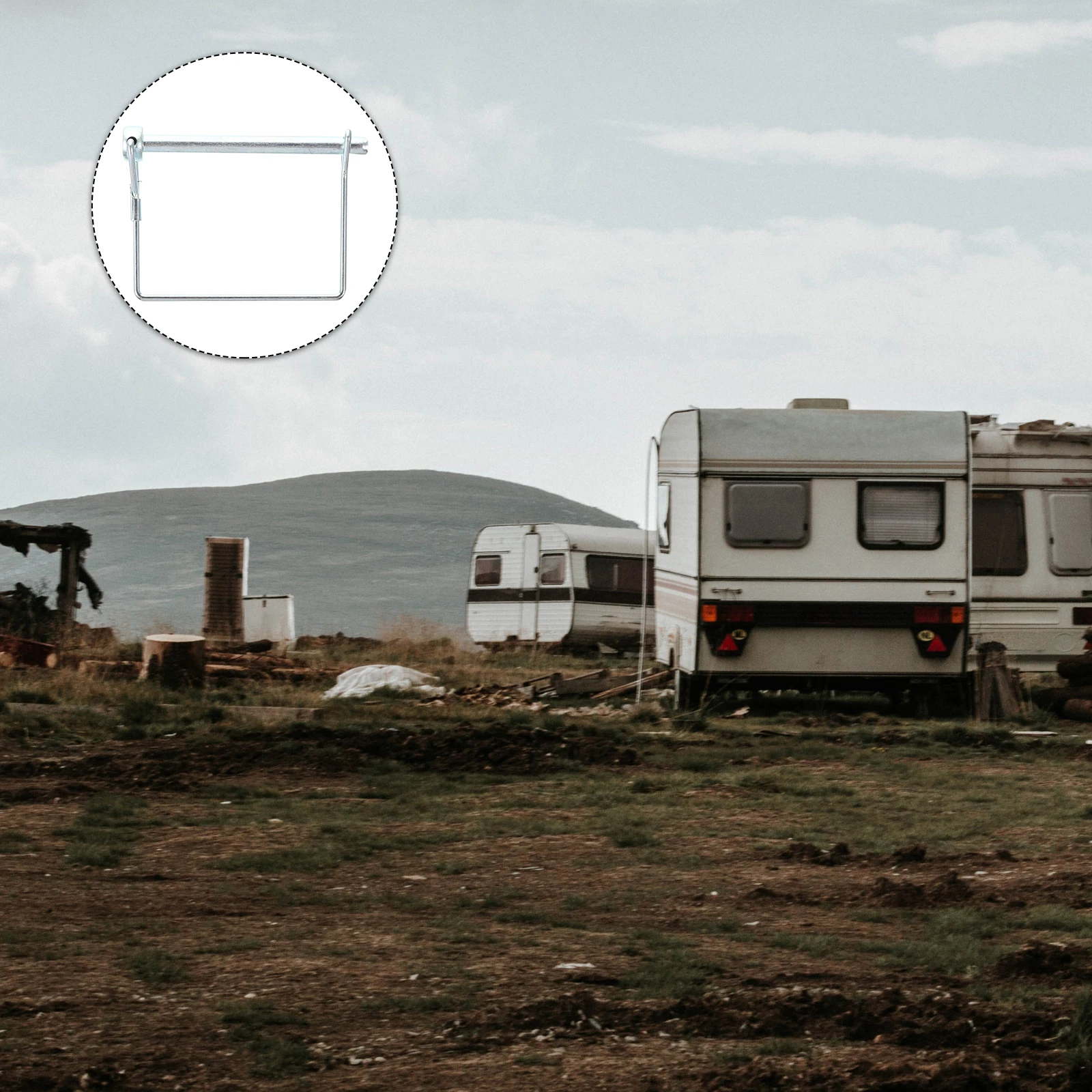 

10Pcs Locking Pin Heavy Duty Carbon Steel for Trailer Coupler Hitch Receiver Farm Lawn Garden Shaft Locking Safety Coupler Pin