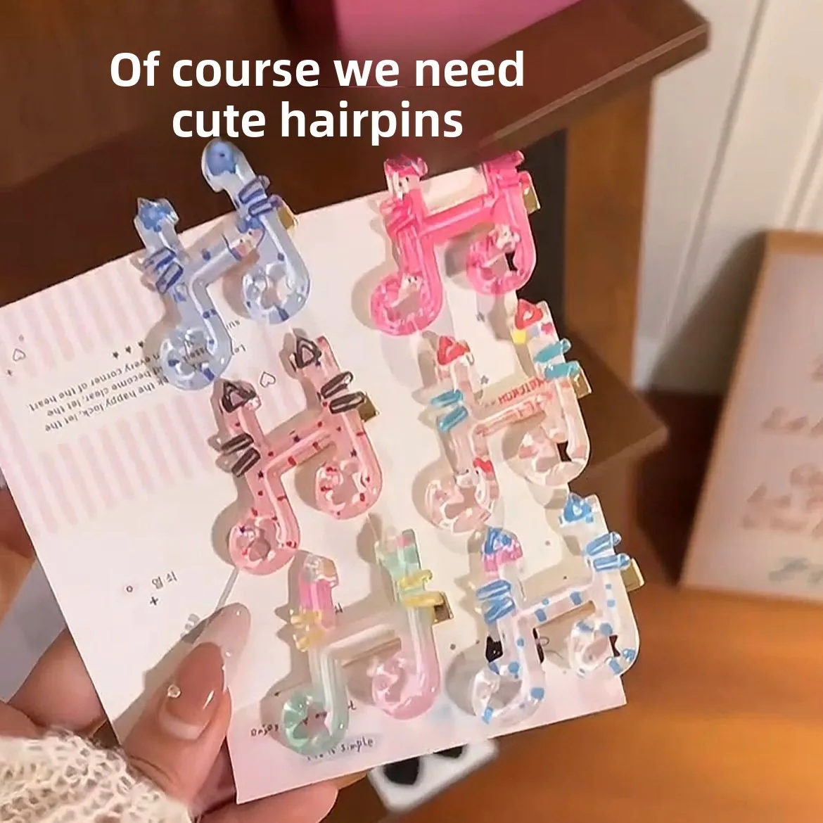 

Cute Cartoon KT Note Hair Clip Heart Sweet Bangs Clip Heart Sweet Side Hair Clip Headwear Girls Children Gift