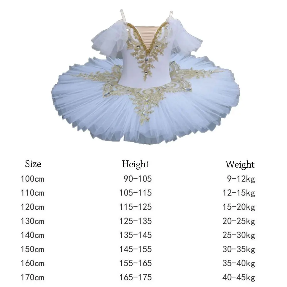 أزياء الترتر الاطفال فستان الباليه الحديثة منتفخ الأداء الملابس حزب اللباس اللؤلؤ الباليه توتو الرقص #6