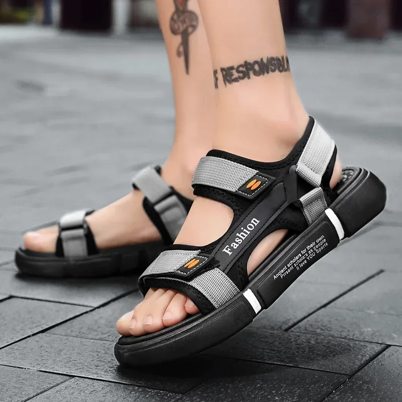 2024 Nieuwe Zomersandalen Voor Heren Buiten Antislip Bergbeklimmen Wandelschoenen Heren Strandslippers Casual Sportschoenen