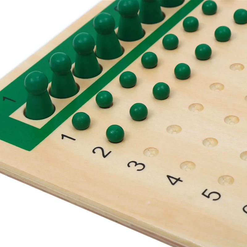 Tablero de cuentas de división Montessori con mesas de papel, materiales matemáticos CASA, juego educativo, juguetes de aprendizaje de matemáticas, material didáctico